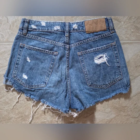 Divided Light Blue Ripped Jean Shorts - Picture 4 of 4